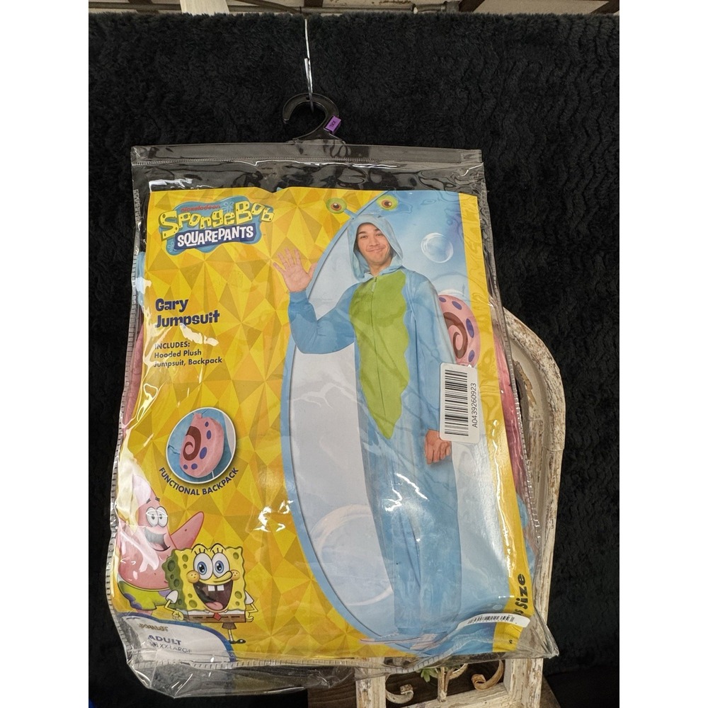 Gary the Snail Halloween Costume Adult Spongebob Squarepants XX Large Spirit 2pc